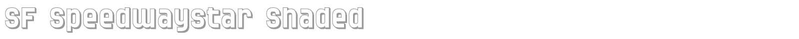 SF Speedwaystar font preview